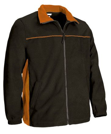 Chaqueta Polar Thunder negro-naranja fiesta