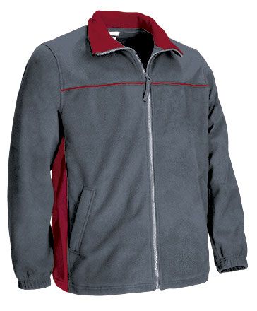 Chaqueta Polar Thunder gris cemento-rojo loto