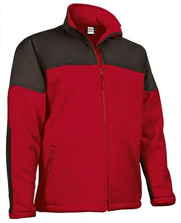 Chaqueta Polar Makalu rojo loto-negro