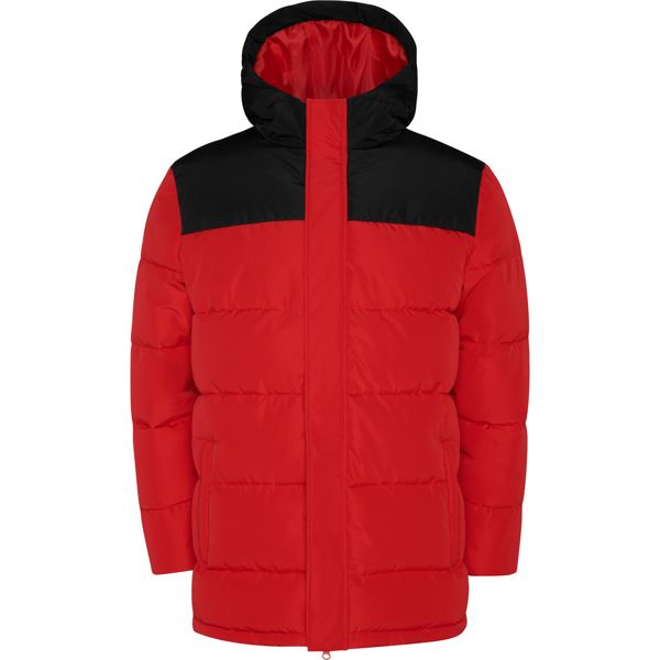 Parka Tallin rojo/negro