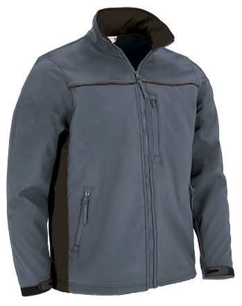 Chaqueta Thunder Softshell gris cemento-negro