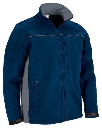 Chaqueta Thunder Softshell azul marino orión-gris cemento