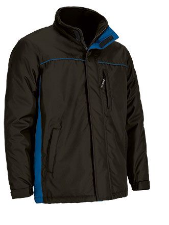 Parka Thunder negro-azul royal