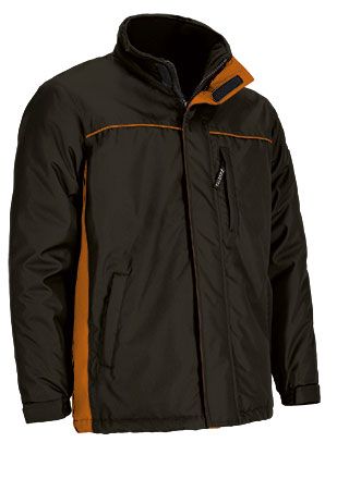 Parka Thunder negro-naranja fiesta