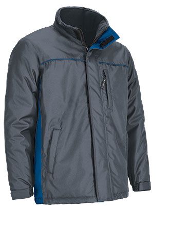 Parka Thunder gris cemento-azul royal