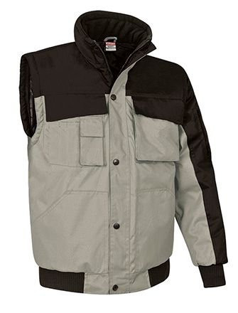 Chaqueta Desmontable Scoot negro-beige arena