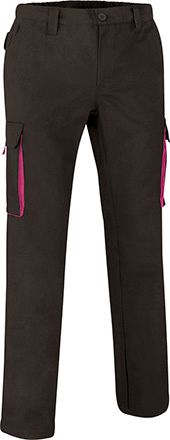 Pantalón Thunder negro-rosa magenta