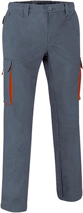 Pantalón Thunder gris cemento-naranja fiesta