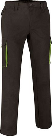 Pantalón Thunder negro-verde manzana