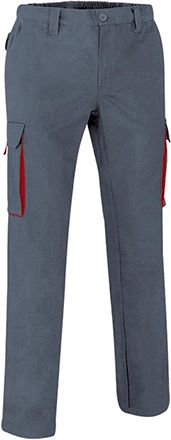 Pantalón Thunder gris cemento-rojo loto