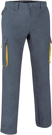 Pantalón Thunder gris cemento-amarillo limón