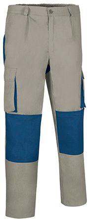 Pantalón Darko beige arena-azul acero