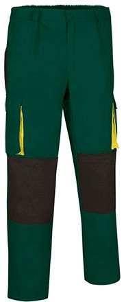 Pantalón Darko verde botella-negro-amarillo limón