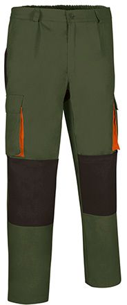 Pantalón Darko verde militar-negro-naranja fiesta
