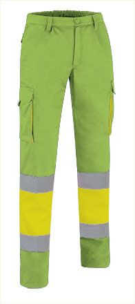 Pantalón Factory amarillo flúor-verde manzana