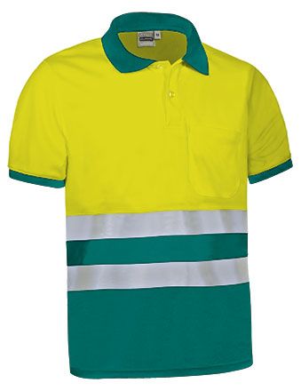 Polo Delaware amarillo flúor-verde amazonas