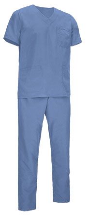 Conjunto sanitario Leiden azul delfín