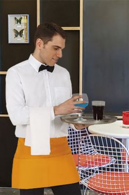 Delantal sin peto Coffee, ropa laboral, Ideal como uniformes de hostelería y textil promocional.