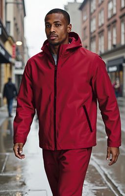 Chaqueta impermeable de lluvia con capucha Darion