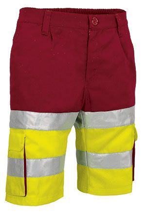Bermuda Brandon amarillo flúor-rojo loto