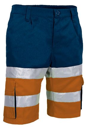 Bermuda Brandon naranja flúor-azul marino orión