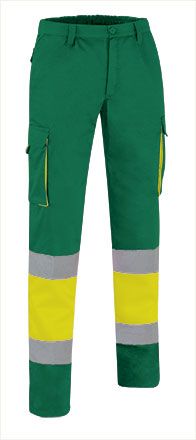 Pantalón Factory amarillo fluor-verde kelly