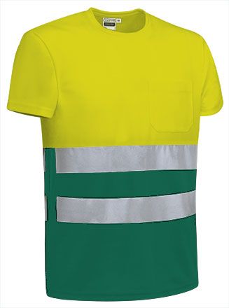 Camiseta Demolition amarillo fluor-verde kelly