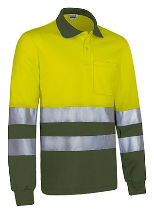 Polo Snake amarillo fluor-verde militar
