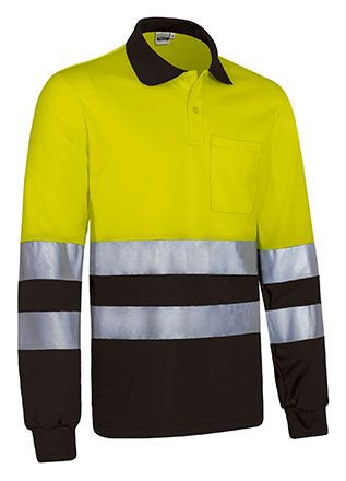 Polo Snake amarillo flúor-negro