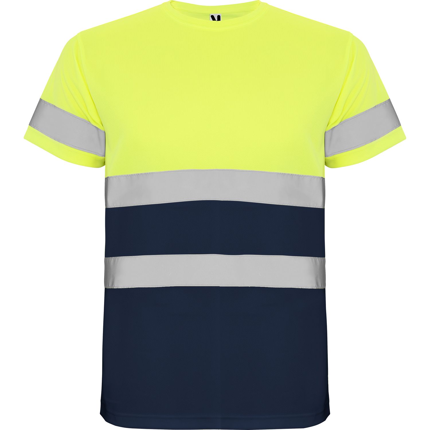 Camiseta Delta marino/amarillo fluor