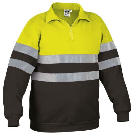 Sudadera Road amarillo flúor-negro