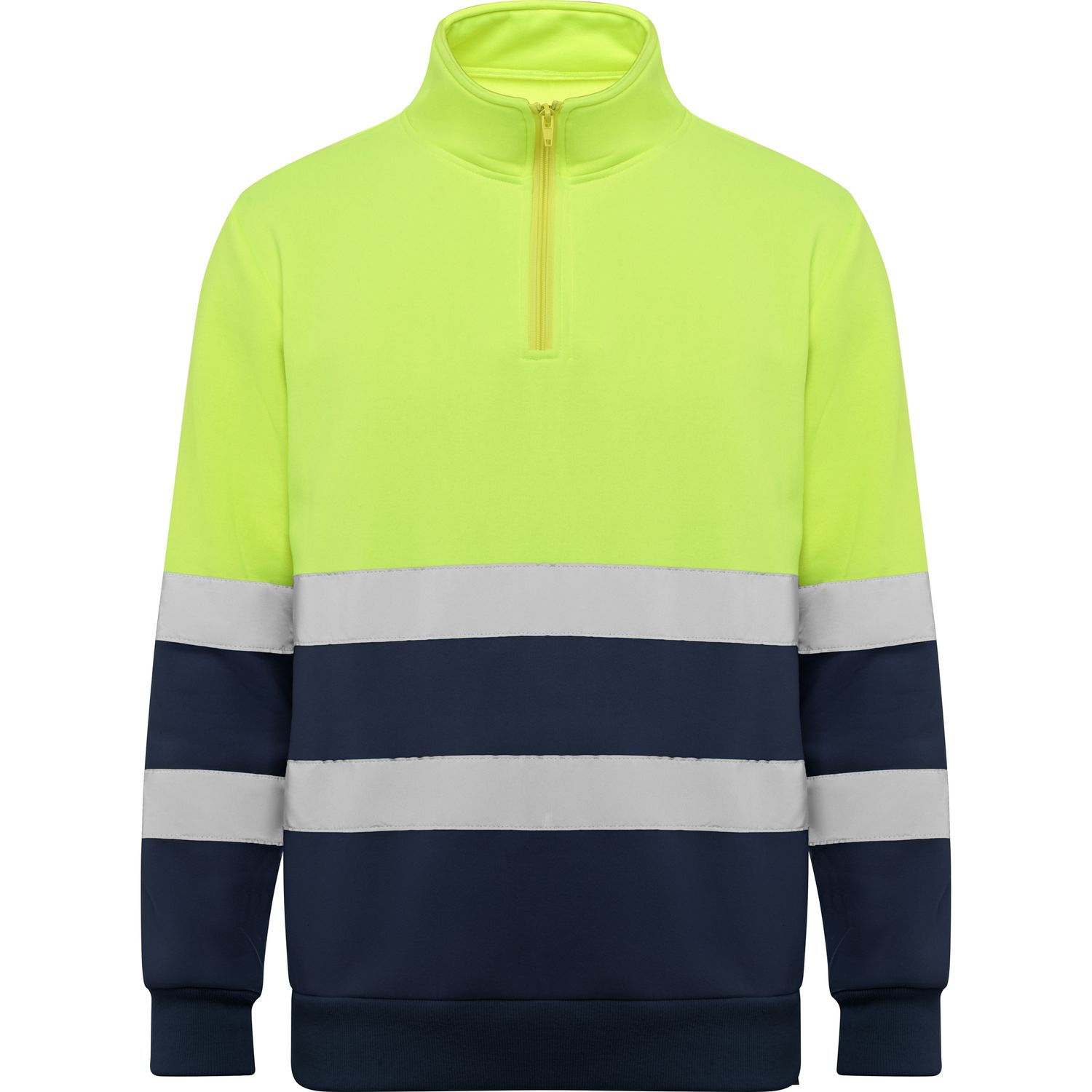 Sudadera Spica marino/amarillo fluor