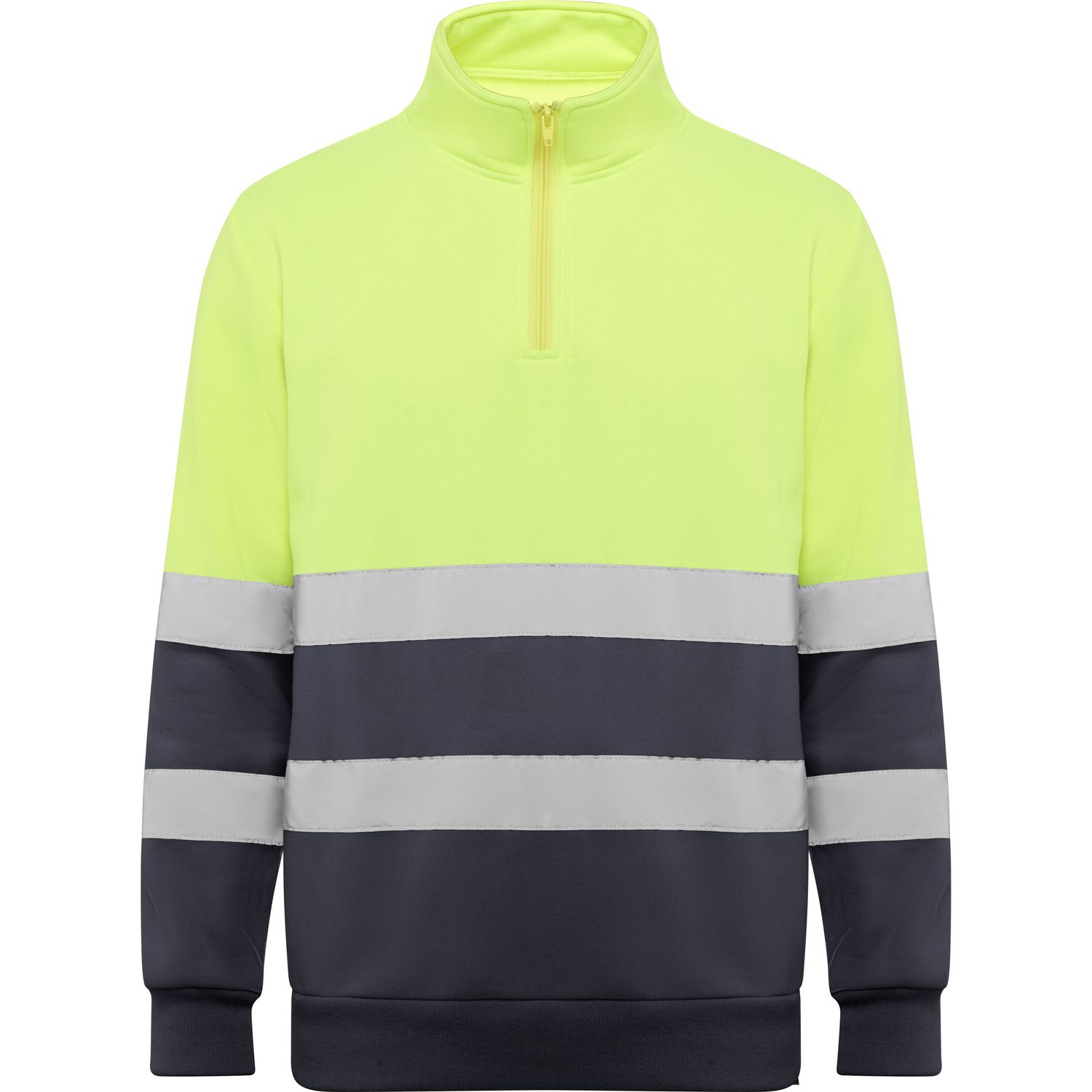 Sudadera Spica plomo/amarillo fluor