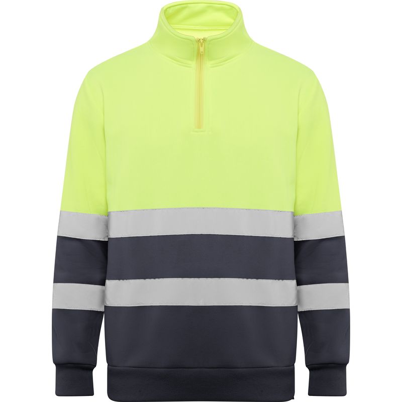 Sudadera Spica plomo/amarillo fluor