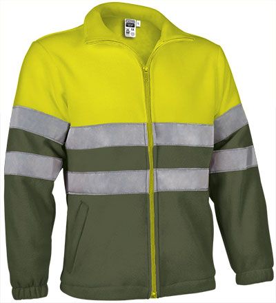 Forro polar Airport amarillo fluor-verde militar