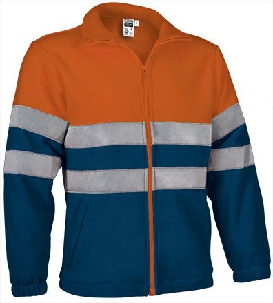 Forro polar Airport naranja flúor-azul marino orión