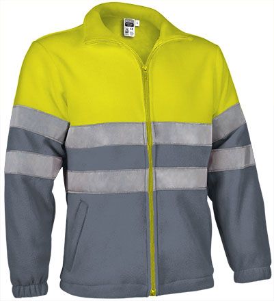 Forro polar Airport amarillo flúor-gris cemento