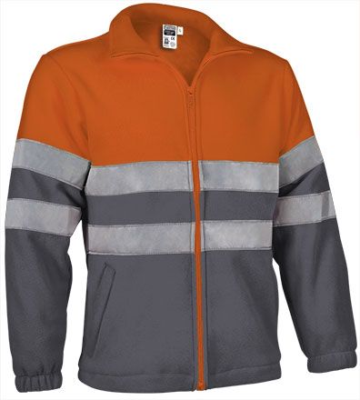 Forro polar Airport naranja fluor-gris carbon
