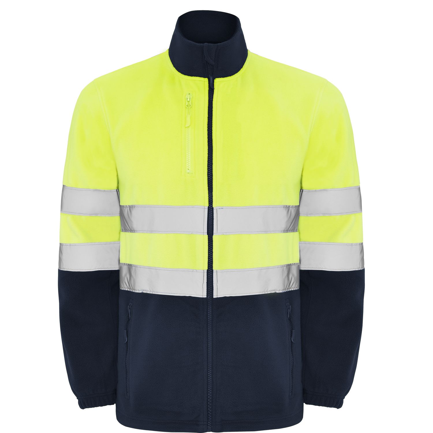 Chaqueta polar Altair marino/amarillo fluor