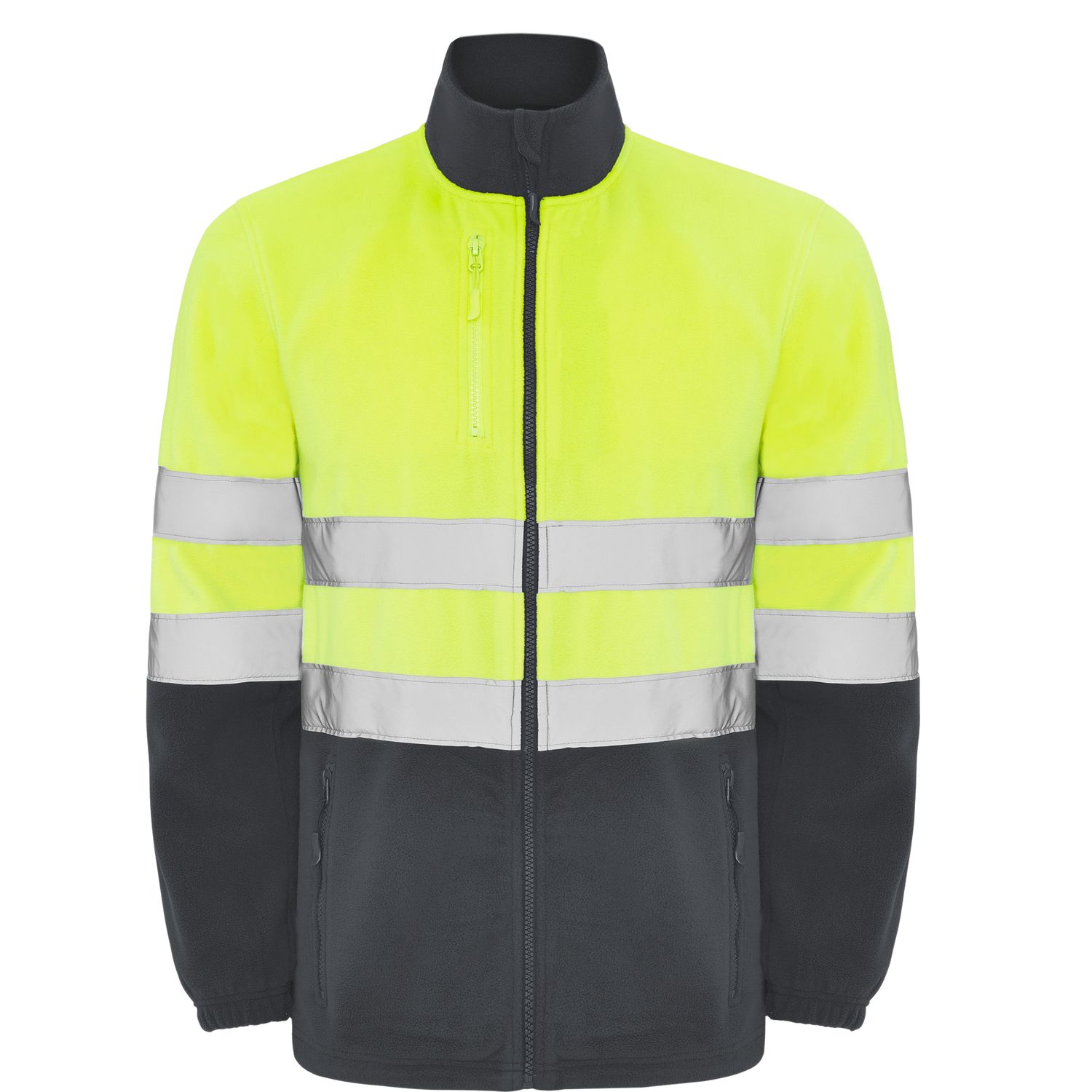 Chaqueta polar Altair plomo/amarillo fluor