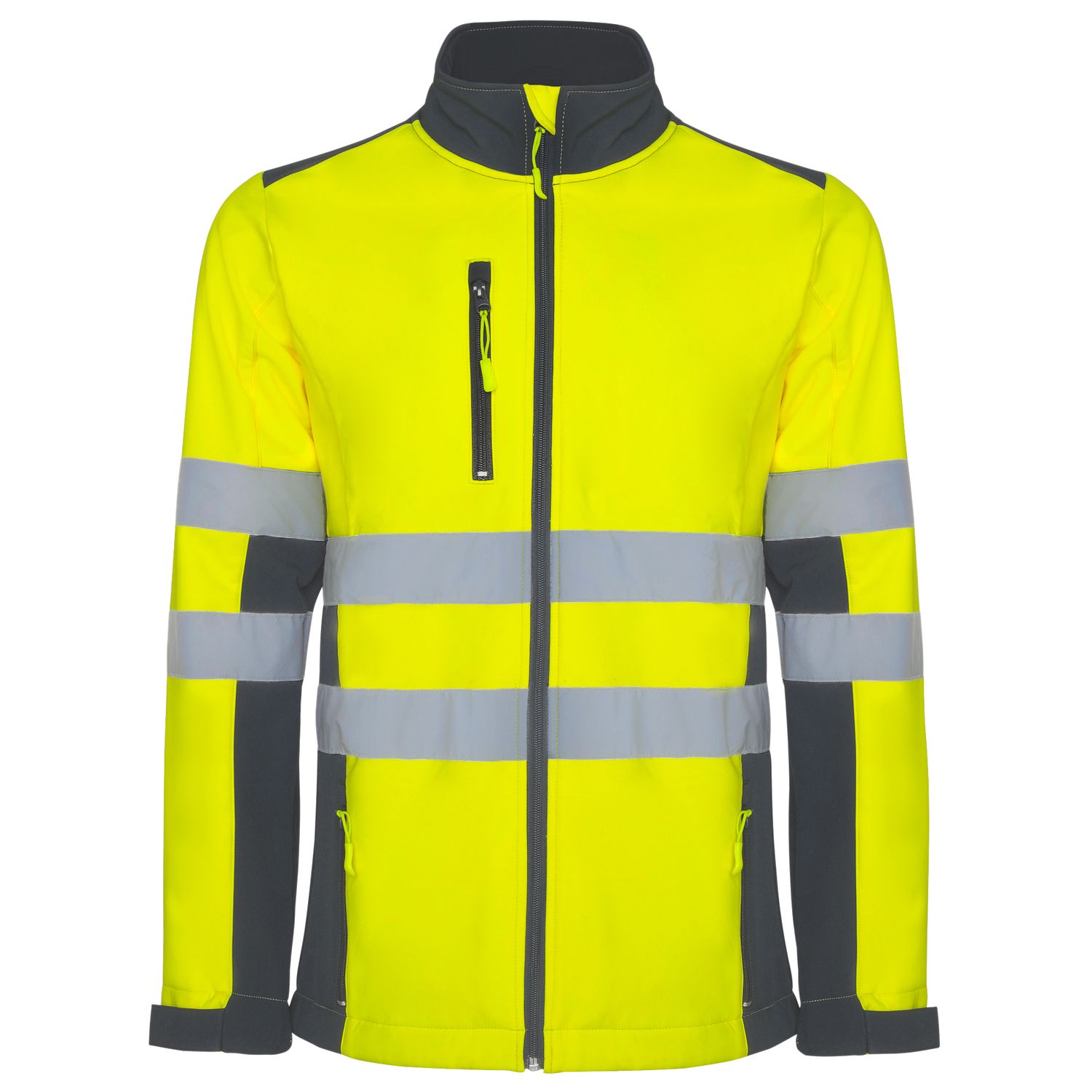 Chaqueta Antares plomo/amarillo fluor