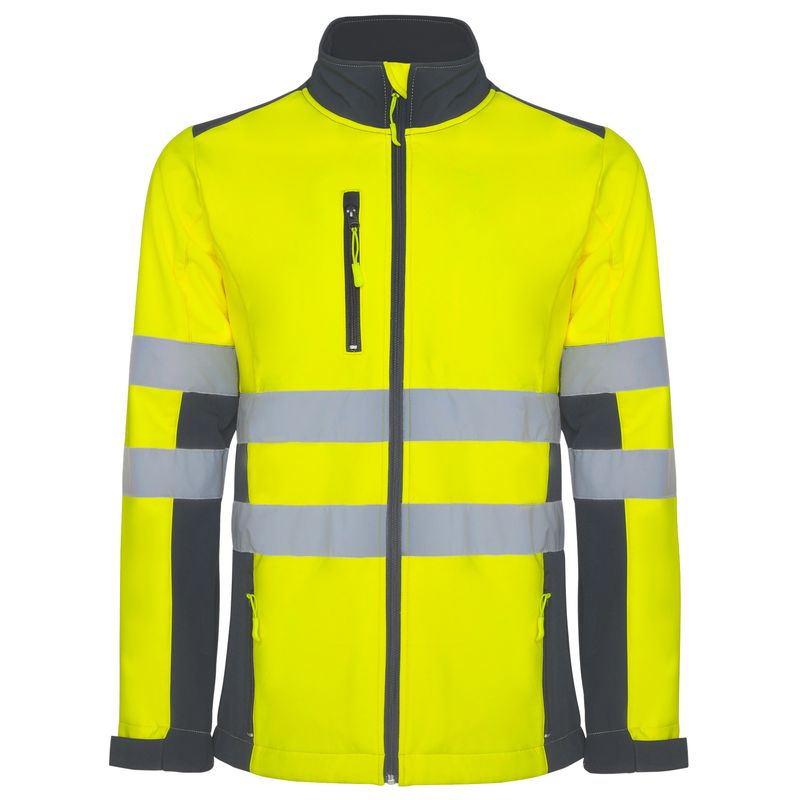 Chaqueta Antares plomo/amarillo fluor