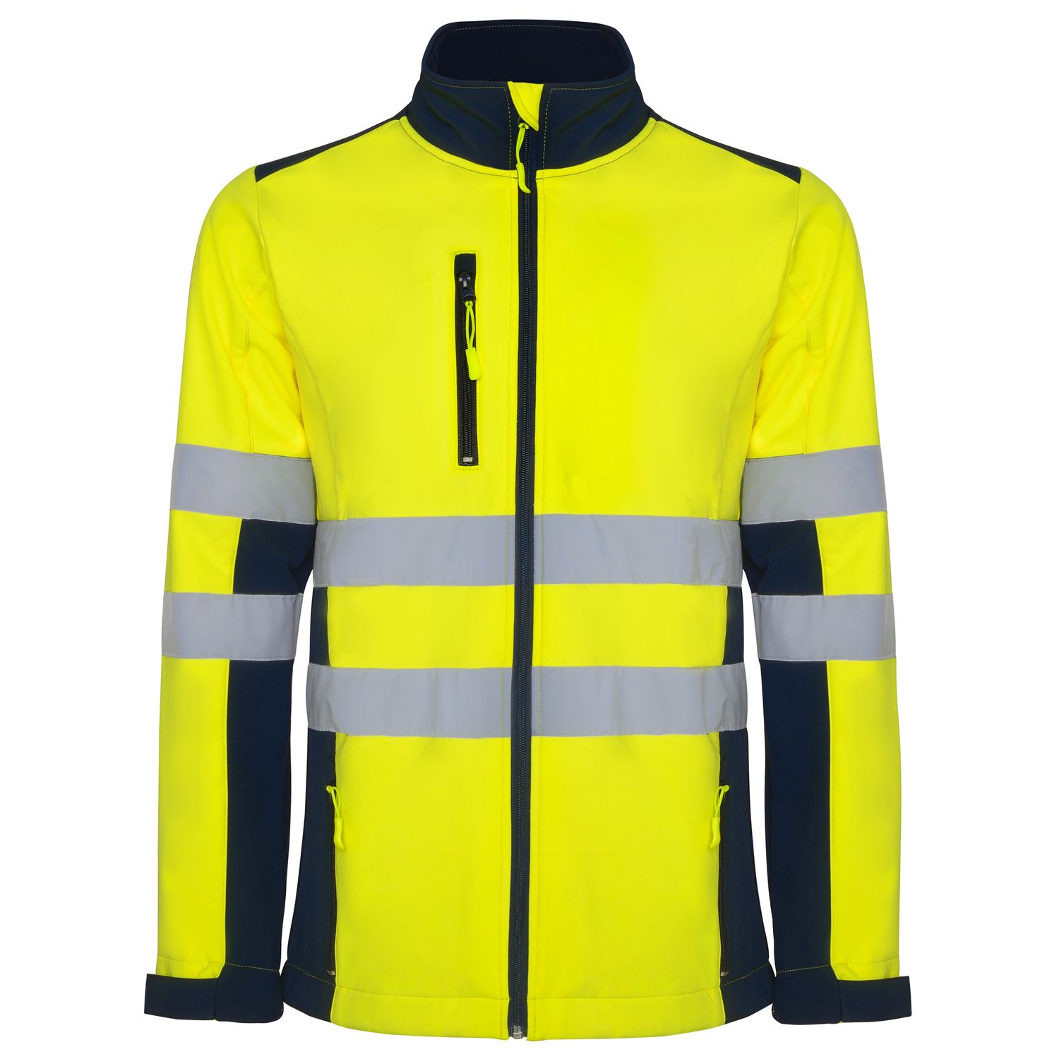 Chaqueta Antares marino/amarillo fluor