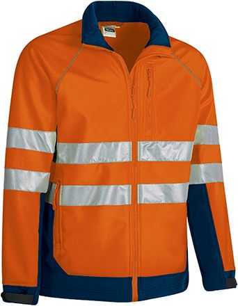 Chaqueta Tacoma naranja flúor-azul marino orión