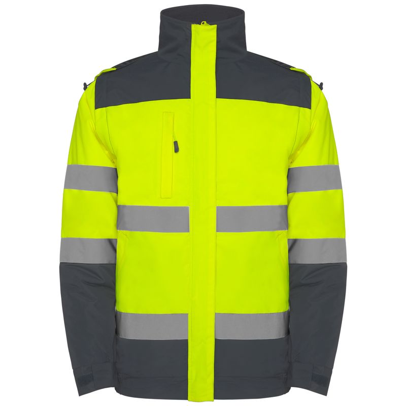 Chaqueta Epsylon plomo/amarillo fluor