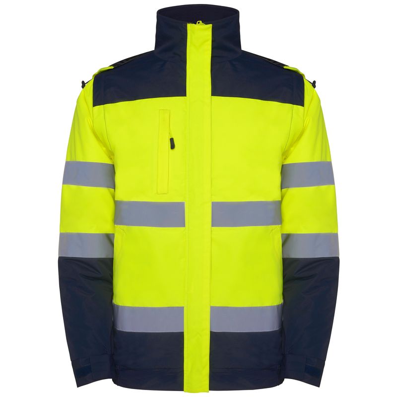 Chaqueta Epsylon marino/amarillo fluor