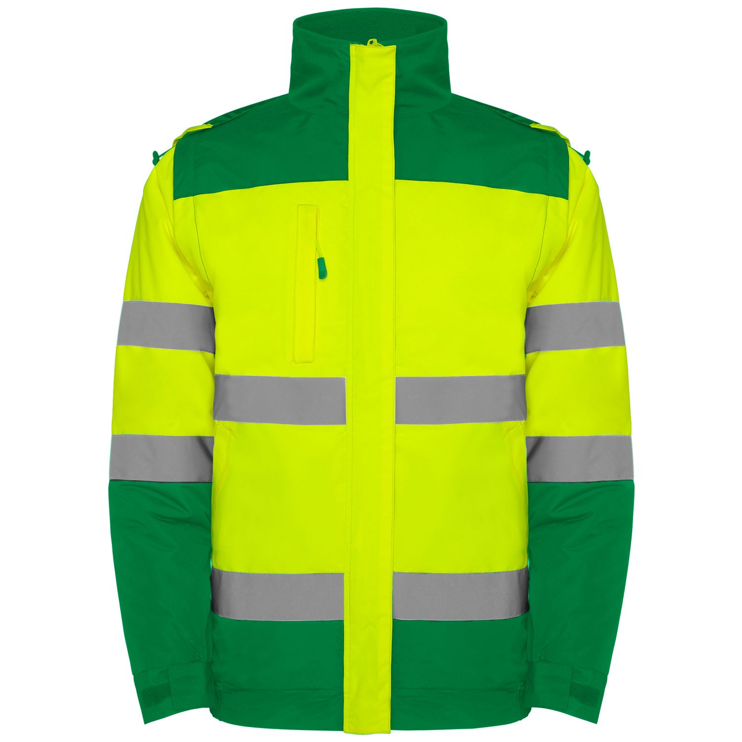 Chaqueta Epsylon verde jardín/amarillo flúor