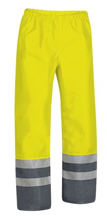 Cubre pantalón de lluvia Narvik amarillo flúor-gris cemento