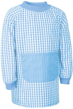 Bata infantil Garden blanco-azul celeste