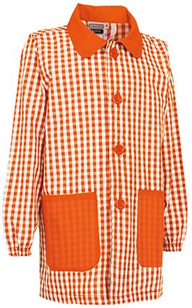 Bata infantil Notes blanco-naranja fiesta